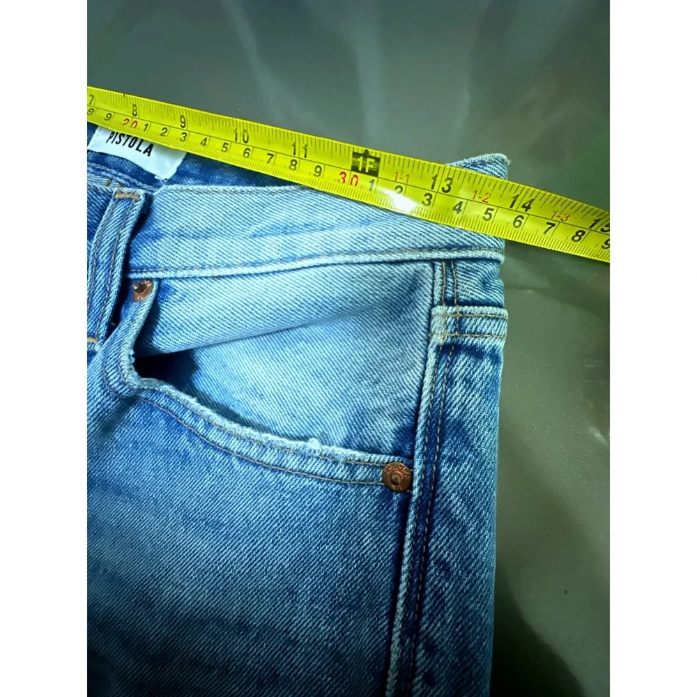 Pistola Cassie High Rise Straight Jeans‎ Rare Proto Sample Raw Hem Grunge Indie